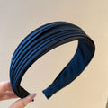 Wide Pleated Fabric Headband Deep Coffee Black 2 Colors view 7