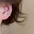 Crystal Heart and Wrap Ear Clips in Four Styles Statement Jewelry view 6