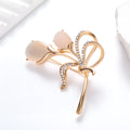 Tulip Metal Brooch Pin for Jackets and Lapels Pictured Design view 5