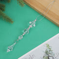 Clear Crystal Bead Drop Christmas Tree Hanging Ornament view 8