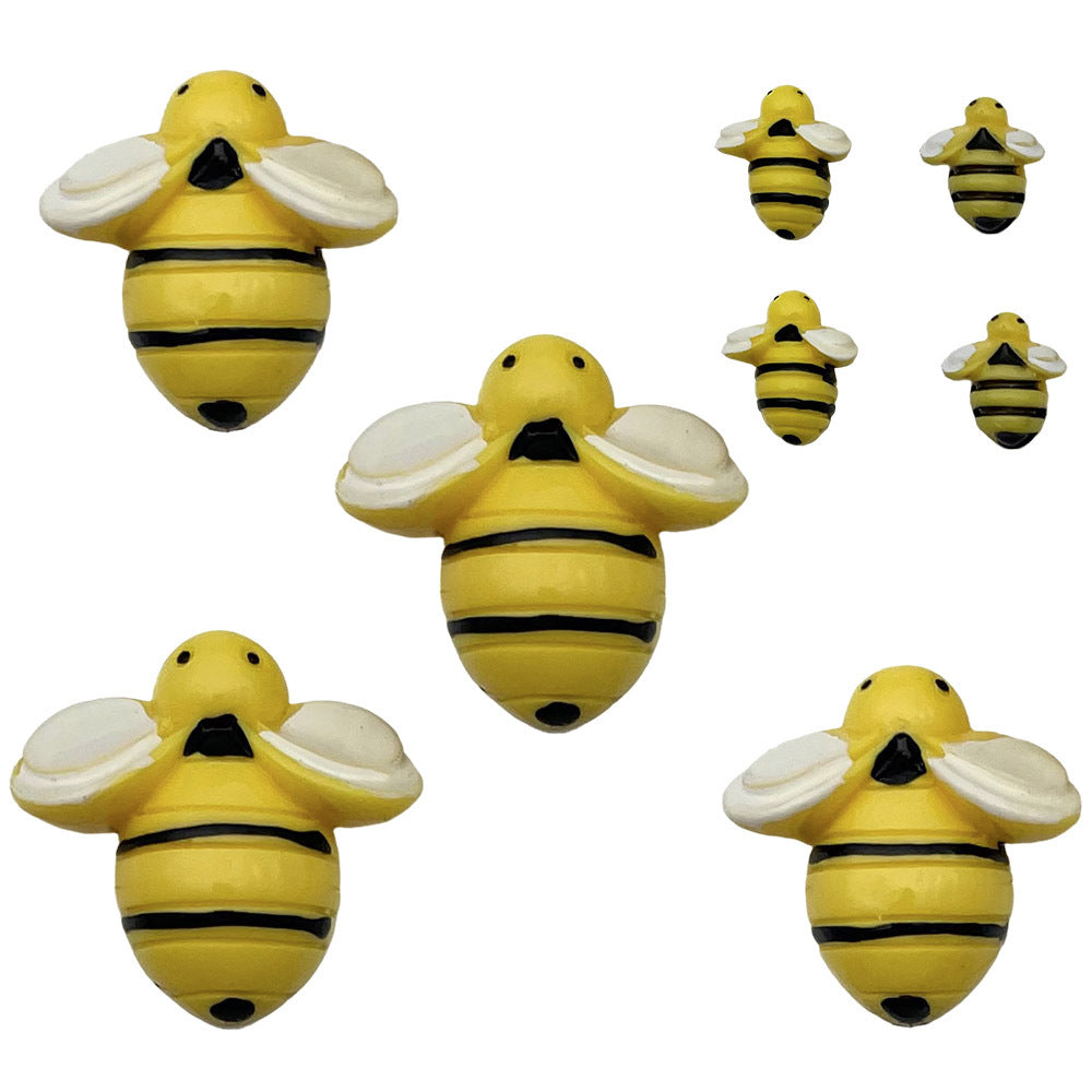 Resin Bee Charm Pendants