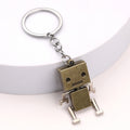 Creative Movable Robot Zinc Alloy Keychain Cartoon Bag Charm