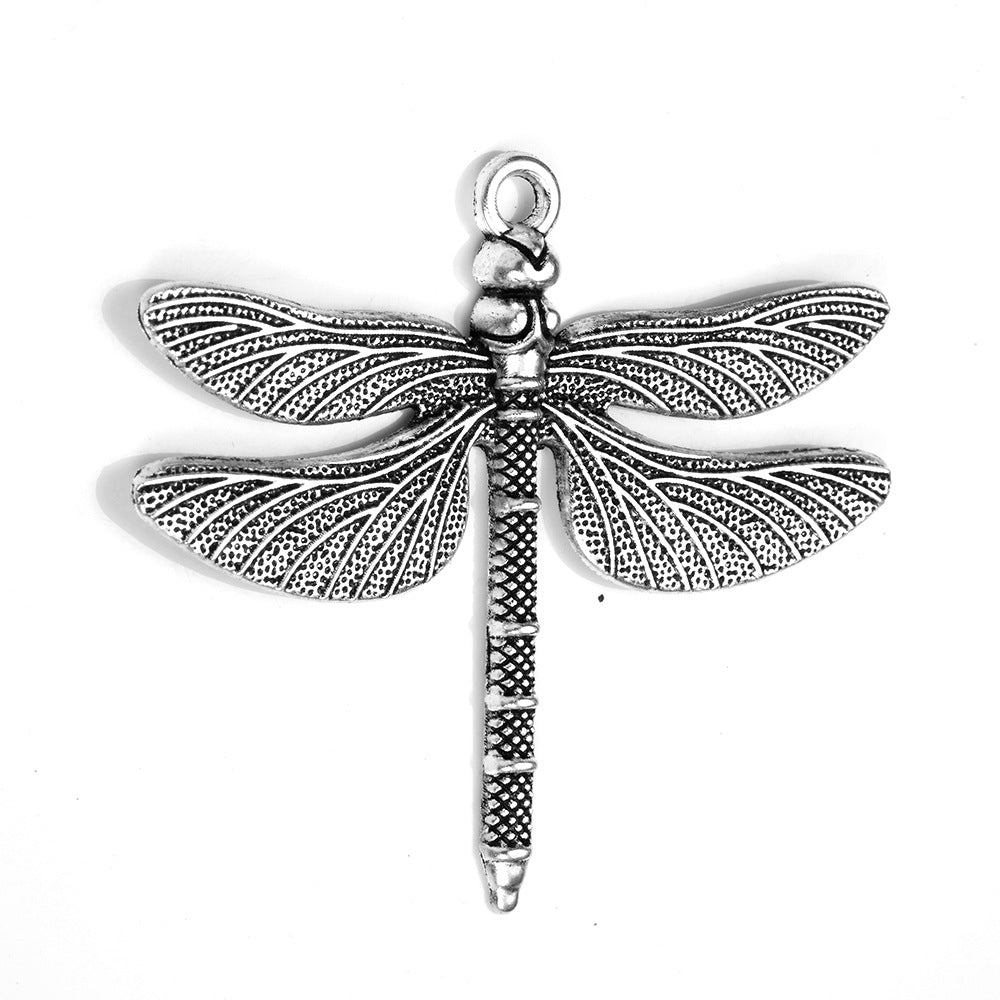 Large Dragonfly Alloy Pendant Charm 71x63mm
