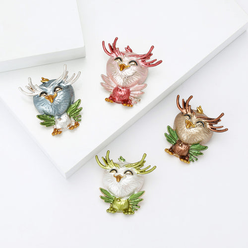 Antlered Owl displayed in a styled product view