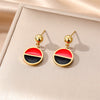 Black Red Round