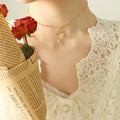 Butterfly Pendant Choker Necklace Crystal Drop Tassel view 4
