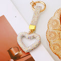 Open Crystal Heart Keychains in Eight Colors plus Assorted Option view 9