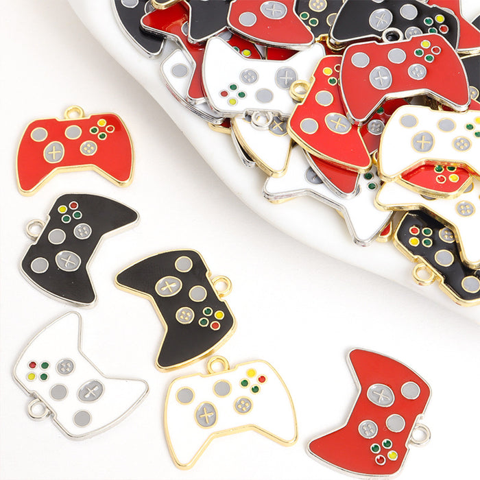 Colorful Game Controller Enamel Pendant Charms in Six Styles