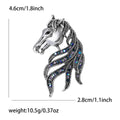 Crystal Horse Head Brooch In Four Distinct Color Finishes view 9