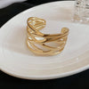 Gold Open Leaf