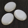 White Oval Resin Cabochons with Smooth Domed Finish view 6