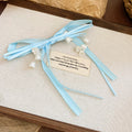Lily Of Valley Ribbon Bow Duckbill Hair Clips Four Colors view 7