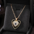 Gold and Silver Tone Crystal Hamsa and Heart Evil Eye Necklaces view 6