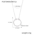 Circle Pendant And Y-Bar Drop Necklaces Gold And Steel Styles view 8