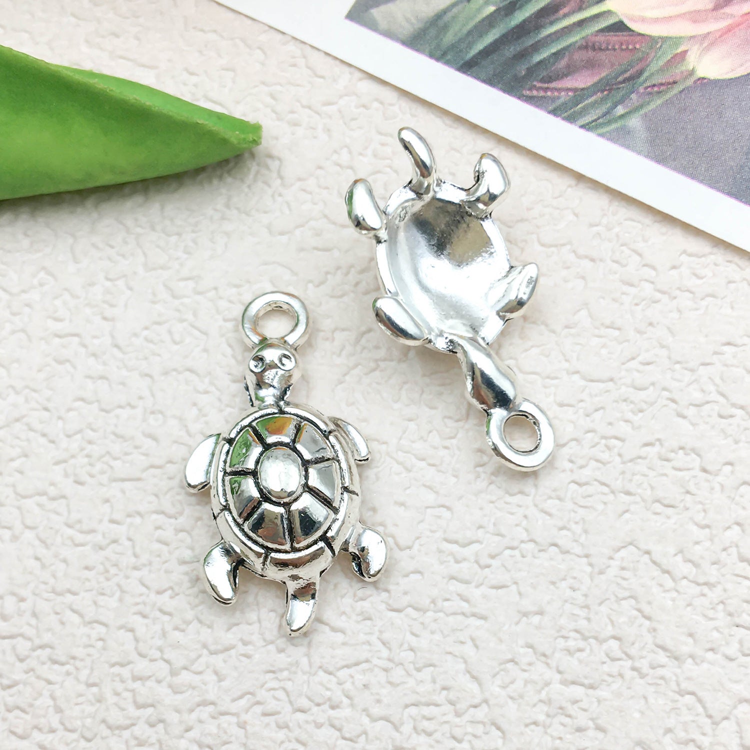 Zinc Alloy Ocean Turtle Sea Turtle Charm Pendant for DIY Bracelet Necklace Decoration Making