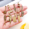 Realistic Gold-Tone Hand Tool Metal Charms with 26 Listed Options view 2