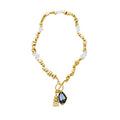 Nugget Bead Toggle Necklace And Bracelet With Pendant view 5