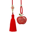 Mixed Jeweled Deer Apple and Double Cherry Vehicle Hanging Ornaments view 5