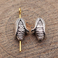 Smiling Corn Small-Hole Bead in Antique Silver Tone view 2
