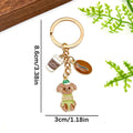 Dog Charm Keychains Featuring White Dog Across 13 Pictured Variations view 2