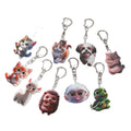 Acrylic Animal Print Keychains Lobster Clasp 9 Cute Styles view 5