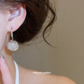 Textured Loop Earrings in Gold Tone Stud and Silver Tone Drop Styles view 3