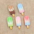 Colorful Striped Ice Pop Resin Charms for Jewelry Making view 4
