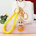 Jeweled Smiling Bull Keychains with Three Fortune Loop Colors view 4
