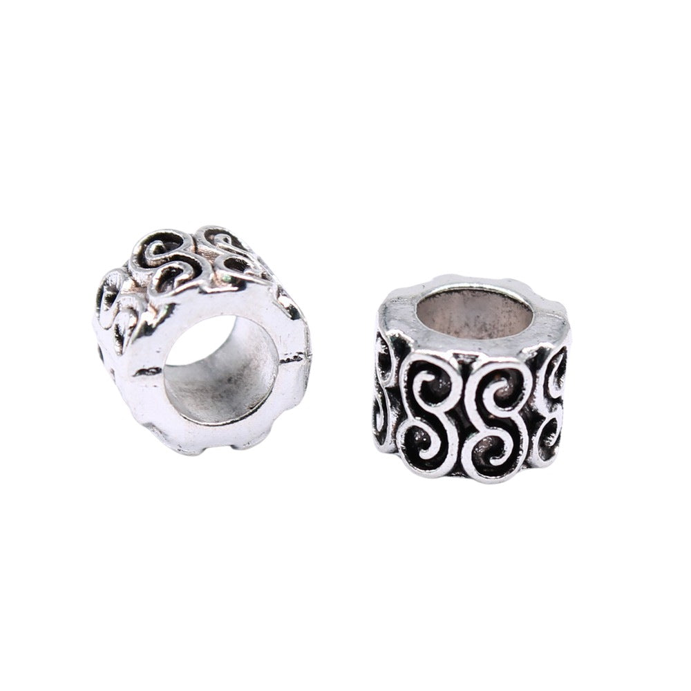 9x9x7mm 1.6g Zinc Alloy Large Hole Loose Metal Beads for Bracelet Necklace Jewelry Making