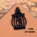 Black Electroplated Punk Style Charm Pendant