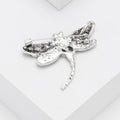 Abalone Shell Dragonfly Brooch In 1 Style With Polished Metal And Decorative Details view 4