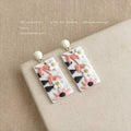 Soft Clay Floral Drop Earrings Six Flower Motif Styles view 7
