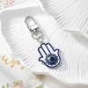 Silver Hamsa Keychain