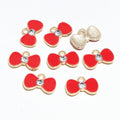 Rhinestone Enamel Bow Charms in Seven Color Styles view 4
