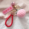 Crocheted Fruit and Vegetable Keychains with Message Tags and Bells view 4