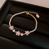 Gold Pink Floral