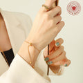 Snake Chain Lariat Necklace Adjustable Slider Bracelet Ball Ends view 3