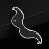 Silver-Tone Mustache