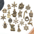 Gold-Tone Christmas Tree and Snowflake Metal Charms with 26 Listed Options view 4