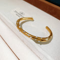 Gold Open Cuff Bangles Pearl Crystal Multicolor Accents view 6