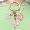 Rose and Blossom Charm Keychains in 7 Pictured Variations for Bags and Keys view 1