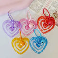 Translucent Nested Heart Bell Charms in Five Bright Colors view 1