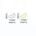 Enamel Cow Charm Assortment in Gold and Silver Tone view 5