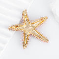 Starfish Crystal Enamel Two Designs Metal Brooch Pin view 3
