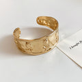 Gold Silver Ocean Shell Starfish Tulip Open Cuff Bracelets view 11