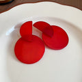 Marbled Double Disc Drop Earrings In Two Colors Jewelry Design view 7