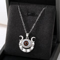 Gold and Silver Tone Celestial Eyeball Pendant Necklaces view 6