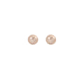 Gray and Beige Pearl Look Round Classic Stud Earrings view 5