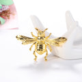 Gold Tone Yellow Bee Metal Brooch Pin for Jackets and Lapels view 3