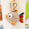 Multicolor Round Fish Keychains with Plain and Red Fortune Loop Options view 2
